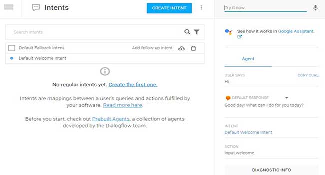 تست و ایجاد یک خروجی chatbot